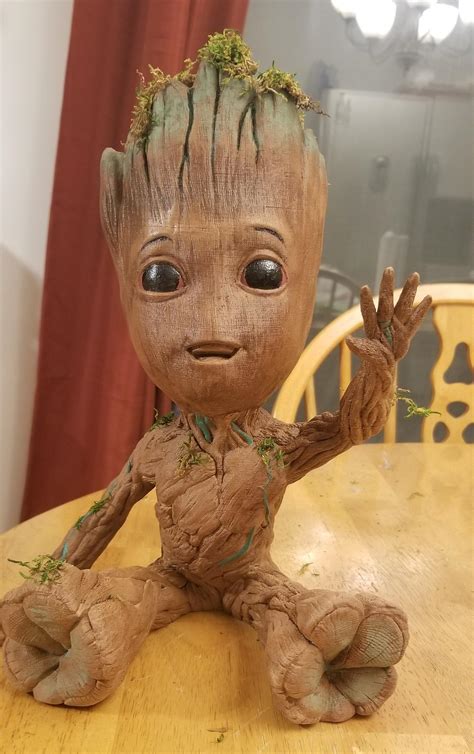 Groot 3D Print: Pictures of 3D Printed Baby Groot with .